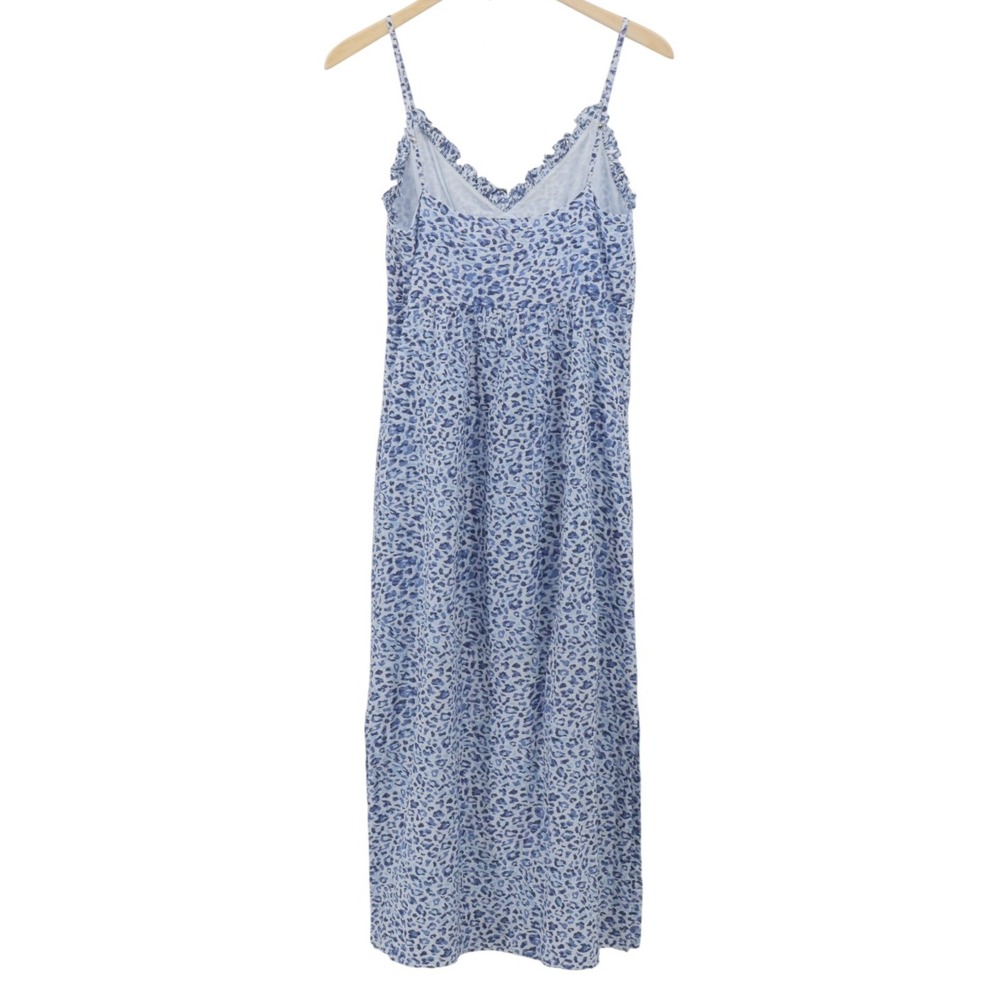 Baum und Pferdgarten Cotton Slip Midi Dress Blue Print Sleeveless Size 2 - Picture 3 of 10